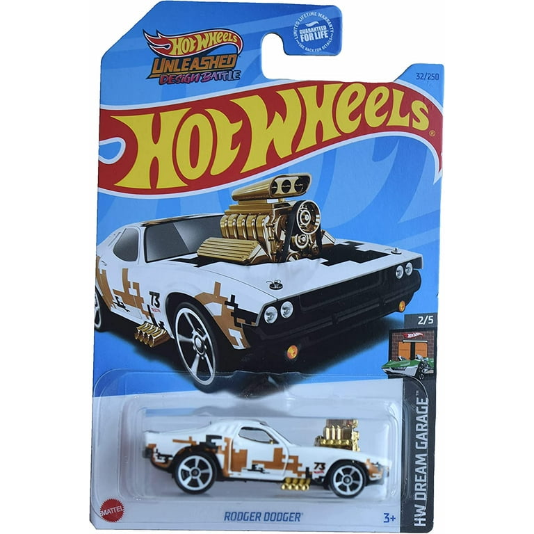 Hot Wheels Unleashed Design Battle Rodger Dodger (White) 2023 HW Dream  Garage