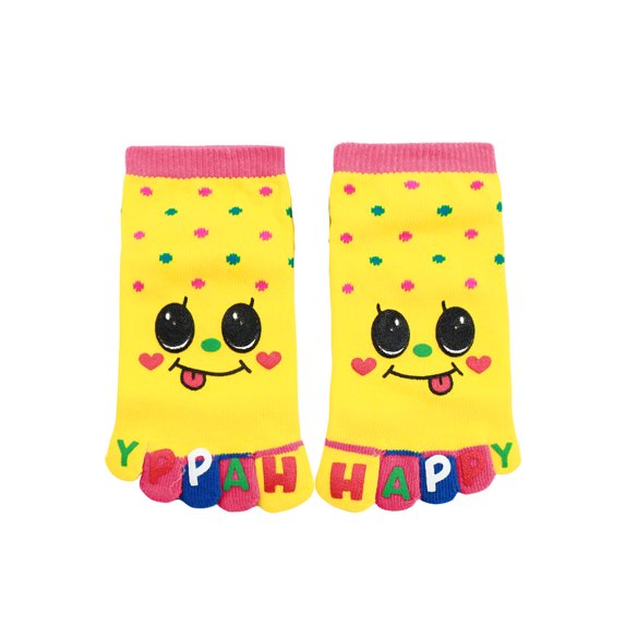 Allegra K Unisex Dots Pattern Stretchy Ankle Length Toe Socks