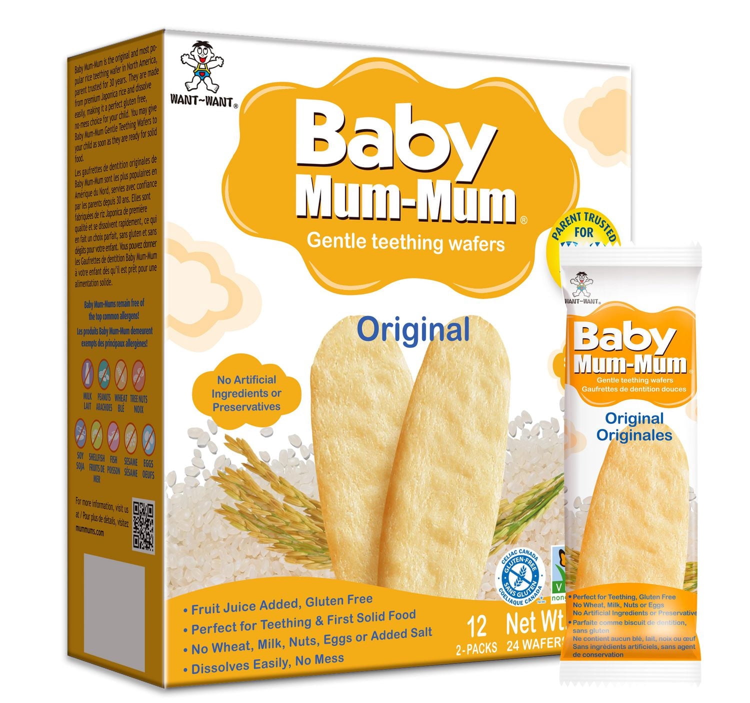 Baby Mum-Mum Original Rice Rusks, 24 Rusks, 50 g - Walmart.ca