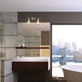thumbnail image 5 of Globe Electric Dundas 2-Light Brushed Nickel Vanity Light with Cage Shades, Bulbs Included, 51623, 5 of 7