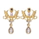 thumbnail image 2 of HomeKingdee Gold Color​ Alloy Crystal Drop Earrings - Geometric Round Shape Fashion Jewelry for Women, Gift for Mom, Girlfriend, for Weddings and Parties, 2 of 6
