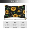 thumbnail image 2 of Fotbe Flower (2) Funda de Almohada Decorativa Estilo Occidental, Lujo en Algodón, Fundas para Almohadas King, Cojín Estampado para Decoración del Hogar-16"x24", 2 of 6