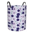 thumbnail image 2 of Balery Daisies Flowers Round Laundry Basket with Handles Waterproof Freestanding Laundry Hamper for Clothes Toys in the Dorm and Family-Medium, 2 of 8