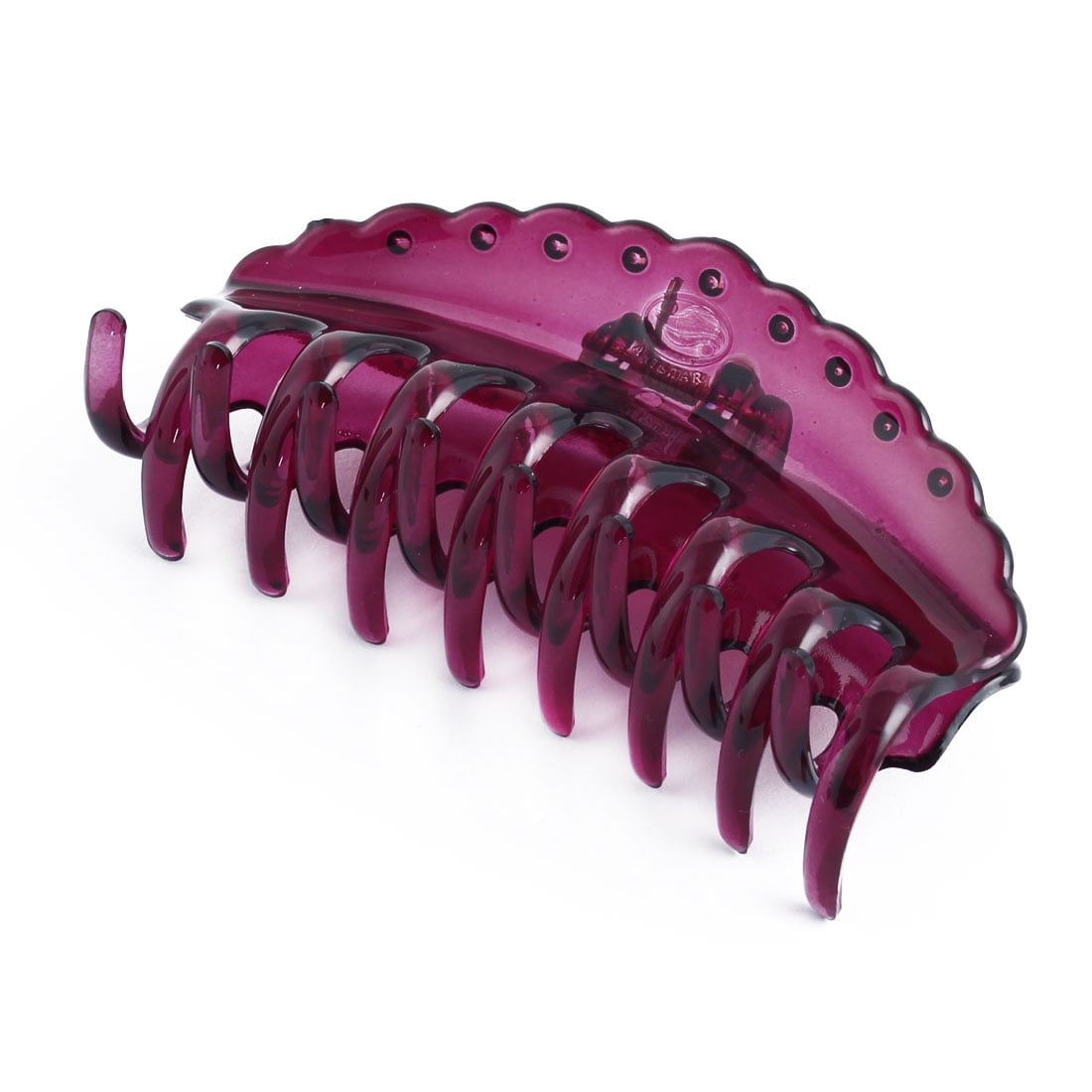 Plastic Spring Loaded Hairdressing Tool 16 Claw Hair Clip Royal Purple