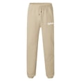 thumbnail image 2 of KaLI_store Mens Dress Pants Men's Business Loose Elastic Waist Cotton Solid Color Pants for Men Khaki,XXL, 2 of 4
