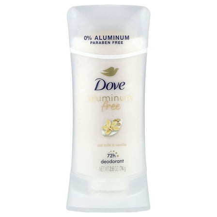 Dove Aluminum Free Deodorant, Oat Milk & Vanilla, 2.6 oz (74 g)