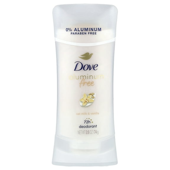 Dove Aluminum Free Deodorant, Oat Milk & Vanilla, 2.6 oz (74 g)
