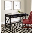 thumbnail image 4 of Linon Bureau en Bois Anna en Noir, 4 of 7