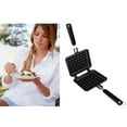 thumbnail image 4 of Waffle Maker Aluminum Alloy Non-Stick Square Design 1Pack 11.8 x 5.7 x 1.6in, 4 of 8