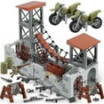 thumbnail image 2 of Upgraded Military Base Building Block Sets WW2 Army Models Mini Army Supplies Guns Kids Toys Boys Toys, 2 of 7