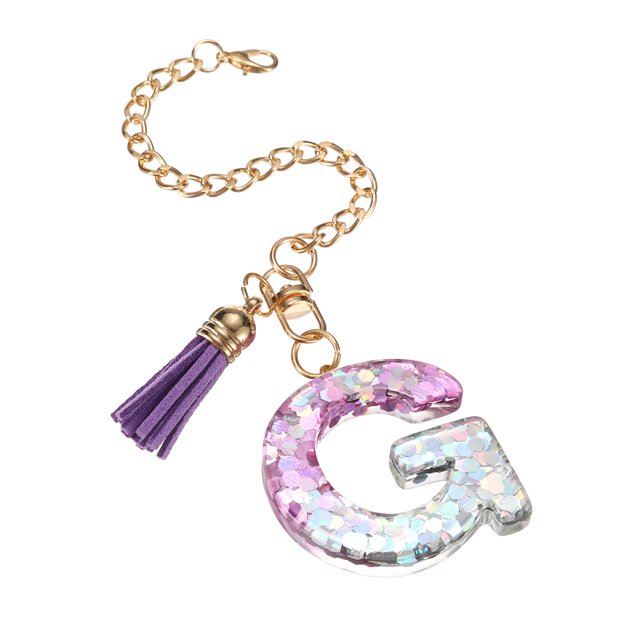 Letter G Cup Chain, Bag Chain, Key Chain, Cute Decor Accessories (Hexagon-Shaped)