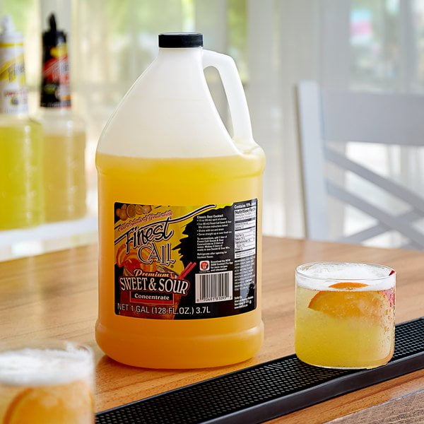 Finest Call Sweet and Sour Drink Mix Concentrate 1 Gallon ... Finest Call Sweet and Sour Drink Mix Concentrate 1 Gallon ...