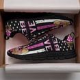 thumbnail image 3 of Believe Pitbull Breast Cancer Awareness Running Shoes Sneakers Mesh Black Size 8.5, 3 of 5