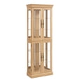 thumbnail image 6 of Miniyam Wood Curio Display Cabinet with Light, Glass Door for Living Room, Light Oak, 6 of 8