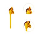 thumbnail image 6 of yotijay Hobby Horse Stick Toy Cute for Kids Birthday Cowboy Party Horse Themed Party Yellow, 6 of 9