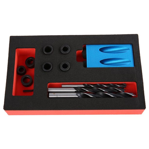 Guía De Carpintero De Aluminio Localizador De Perforación De Ángulo De Agujero De 15 Grados 14 Unids/Set Yuarrent TO003208-00