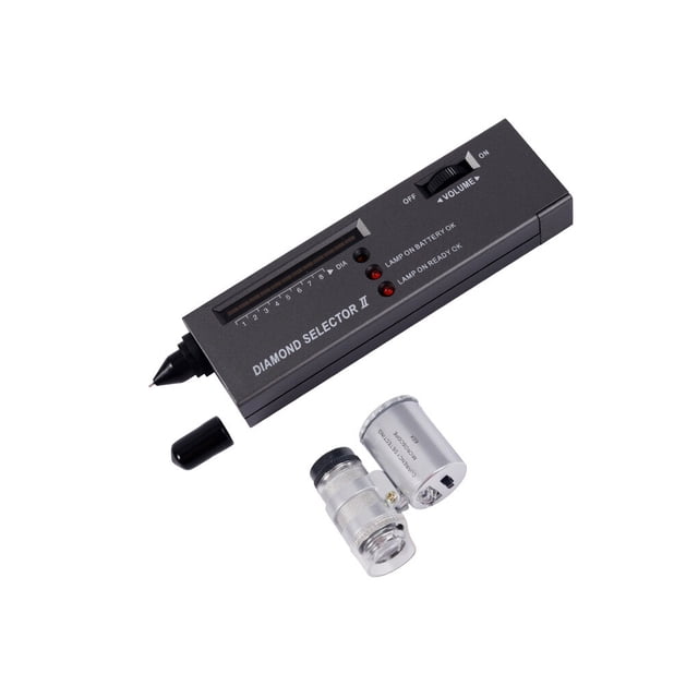 ziyahi Electric Stone Tester Magnifying Glass Crystal Jewellery Detector Testing Detecting Identification Device Professional