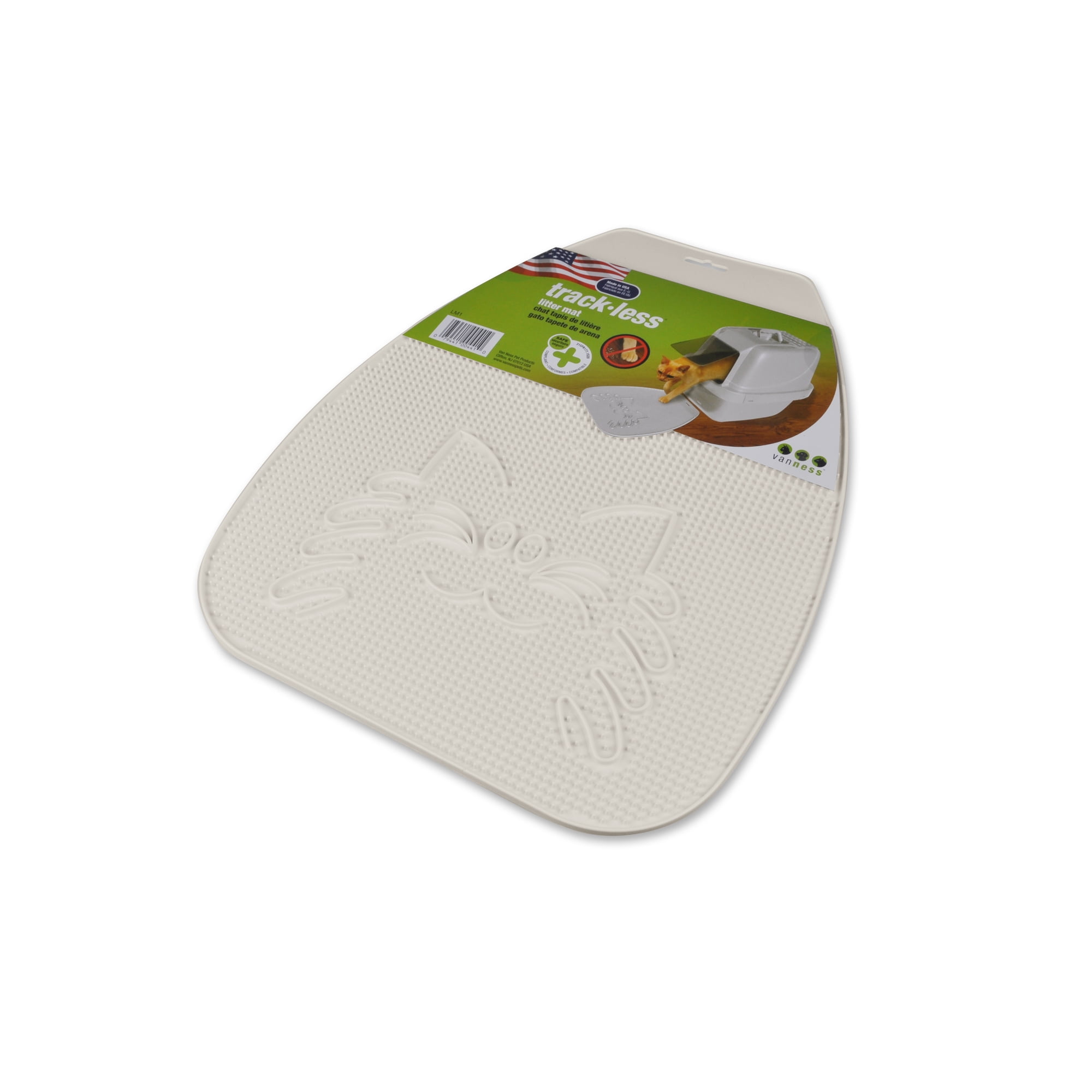 Van Ness, Trackless Cat Litter Mat, White