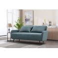 thumbnail image 2 of Lawson 61"W Gray Fabric Convertible Loveseat Sleeper with Pillows, 2 of 12