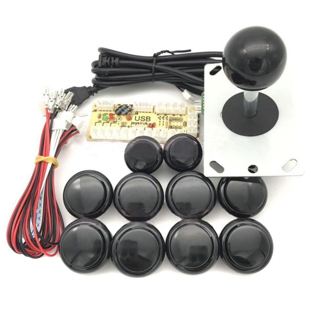 Arcade Buttons and Joystick Kit Controller Zero Delay USB Encoder DIY MAME JAMMA 