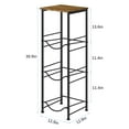 thumbnail image 2 of 3-Tier Heavy-Duty 5-Gallon Water Bottle Rack with Top Shelf for Home, Office, and Kitchen， Brown, 2 of 5
