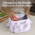 thumbnail image 2 of Bentgo Insulated Lunch Bag – Extra-Large Capacity Adult Lunch Bag with Shoulder Strap and External Storage Compartment, Durable, Lightweight, Ideal for Work, School, & Meals On the Go (Lavender), 2 of 7