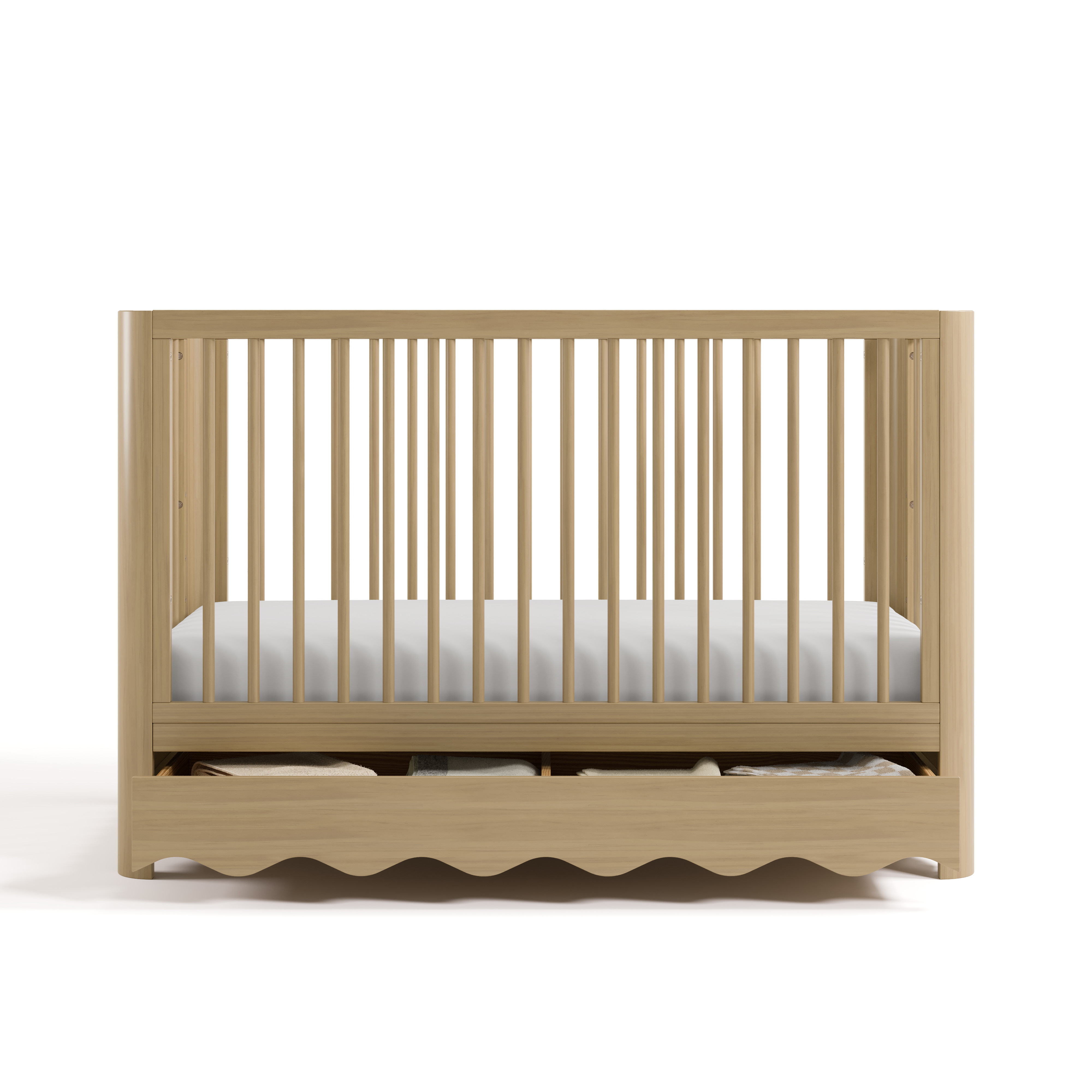 Art of Nursery by Storkcraft Casablanca 5-in-1 Convertible Baby Crib with Drawer, Driftwood