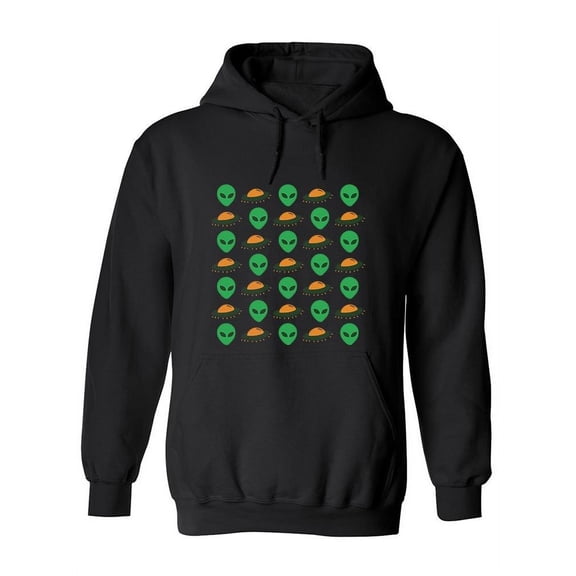 Alien Ufo Invasion Design Hoodie Women -Image by Shutterstock, Female x-Large