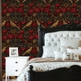 thumbnail image 5 of Floral Peel and Stick Wallpaper Vintage Floral Birds Flowers Botanical Elements Wall Mural 23.6in x 9.8ft Self Adhesive Removable Wall Paper Renter Friendly Wallpaper for Bedroom Nursery Kids, 5 of 8