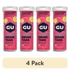 (4 pack) GU Energy Electrolyte Drink Tablets, Stawberry Lemonade, 1 Tube, Boost Your Hydration