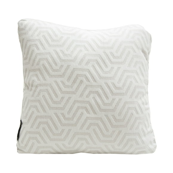 Cojín Decorativo Cuadrado Grande Blanco Dicasa Geo Zita