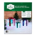 thumbnail image 2 of Indoor/Outdoor Light-Up Prismatic Gift Boxes Christmas Decoration with 80 LED Lights, Cool White, Set of 3, by Holiday Time, 2 of 5