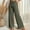 001 Army Green, variant on Womens Wide Leg Palazzo Pants Business Casual High Waisted Loose Fit Pockets Trouser With Belted