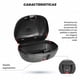 thumbnail image 4 of Caja porta equipaje para moto Kinlley 43L Plata con LED, 4 of 9