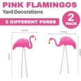 thumbnail image 3 of 4E's Novelty 23" Pink Flamingo Yard Statue Weatherproof Plastic Garden Stakes (2 Pack), 3 of 9