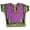 Purple, variant on Riviera Sun Dashiki-Style Shirt for Men with Pockets – Boho Print Casual Top (Green, Large / X-Large)