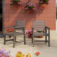 thumbnail image 4 of Okeysen 1 Outdoor Plywood Dining Arm Chairs - Set of 2, Gray, 4 of 11