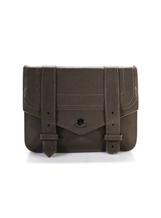 Proenza Schouler PS1 Pochette Blue Leather Small Clutch Bag