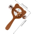 thumbnail image 2 of Haya madera oso mano dentición anillo de madera bebé sonajeros juguete cochecito juguetes, 2 of 7