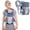 Blue, variant on Babyltrl 4-in-1 Baby Carrier,Ergonomic Infant Carrier Baby Carrying Wrap Seat for Newborn Toddlers to 44 lbs,Unisex,Gray