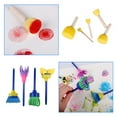 thumbnail image 5 of Mrzvby 26 PCS Set Kids Early Learning Sponge Painting DIY Graffit Brushes Set, 5 of 6
