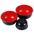 thumbnail image 2 of LOVEVER 2pcs Melamine Black and Red Bowl Imitation Porcelain Rice Soup Bowls Tableware for Restaurant Home (5.5inch), 2 of 6
