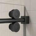 thumbnail image 5 of 66 in. W x 76 in. H Single Sliding Frameless Shower Enclosure With Clear Glass in Matte Black, 5 of 6