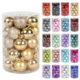 thumbnail image 2 of Bolas de Navidad de colores variados, adornos para árboles de Navidad, bolas de Navidad, colgantes para fiestas de Navidad, decoración del hogar, bolas de Año Nuevo 2025, 2 of 5