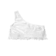 thumbnail image 4 of iiniim Kids Girls Shiny Sequins Crop Top for Jazz Hip Hop Street Dance Perfotmance Competition Silver 4, 4 of 7