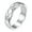 Silver, variant on Simple Atmospheric Smooth Cutting Curved Pattern Stainless Steel Wave Edge Rings-9-Gold