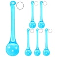 thumbnail image 1 of Uxcell 6-Pack Prismas de Lluvia de Cristal, 78mm Reemplazo de Candelabro Gotas de Hielo Colgantes para Lámpara [Azul Lago], 1 of 6