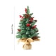 thumbnail image 3 of Piña de árbol de Navidad mini de 17 pulgadas con luces LED - Adorno de simulación de escritorio para decoración navideña, árbol artificial verde, 3 of 6