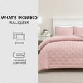 thumbnail image 3 of Mainstays Full/Queen Comforter Set, All-Season, 3-Piece, Pink, 3 of 12