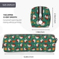 thumbnail image 3 of Yiaed Turkey And Thanksgiving1 Print Leather Pencil Case - Leather Pen Pencil Holder - Elegant & Practical Pencil Pouch for Work & Office, 3 of 7